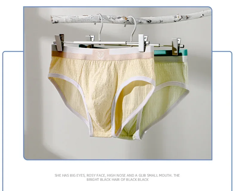 Mga Bagong Panti ng Lalaki Mga Lalaki Sexy na Kasuotang panloob na Teenage Cotton Panties Triangle Pants Malaking Sukat Simple Breathable Manipis na Tide Shorts — image 18