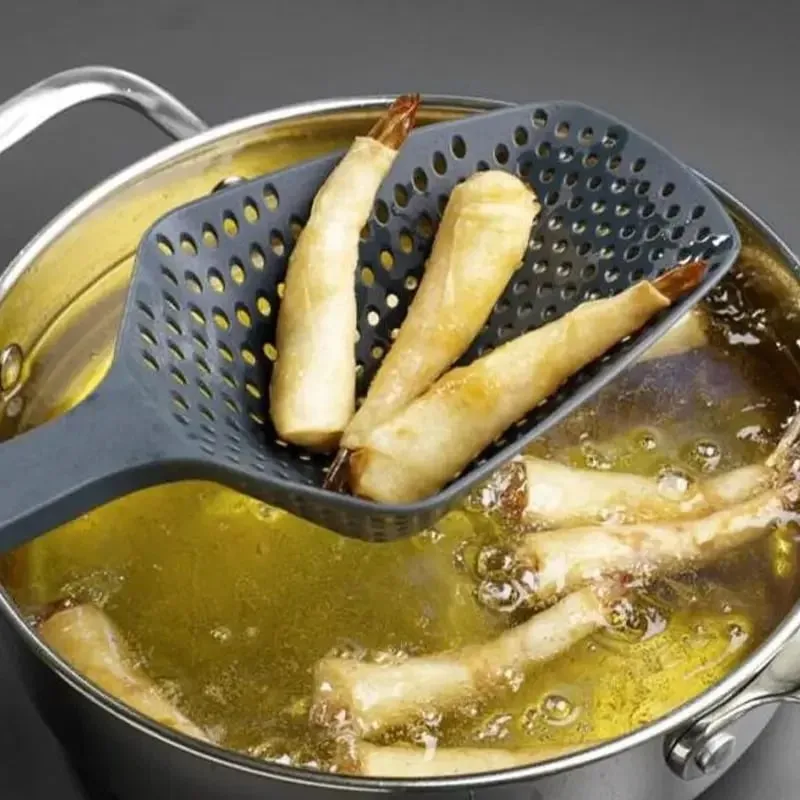 Strainer Spoon Large Funnel Fried Food Strainer Vegetable Food Water Filter Portable Home Kitchen Cooking Tools — image 3