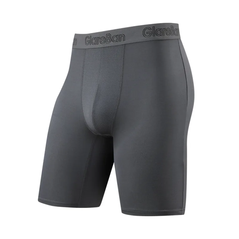 4 Stück gemischte Farben, schnell trocknende Boxershorts mit langem Bein, Unterhose, Unterwäsche für Zuhause und Sport, hochwertige Herrenhöschen — image 37