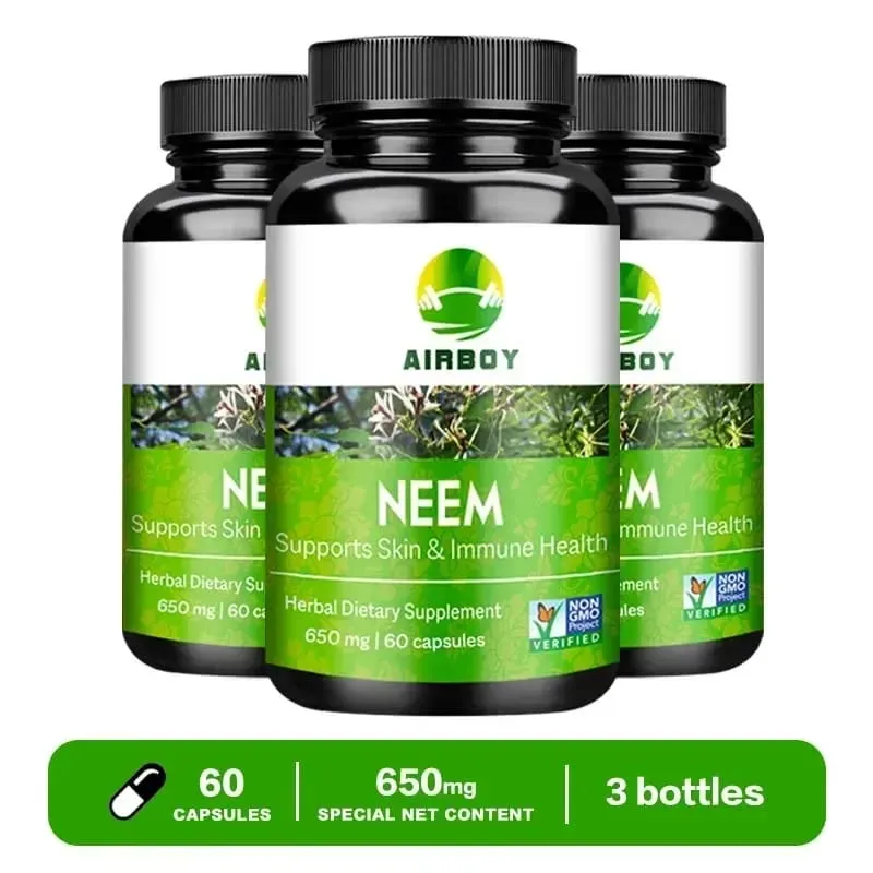 Organic Neem Supplement - Herbal Acne Supplements Supporting Clear Skin and Detox Supports Immune Health — image 10