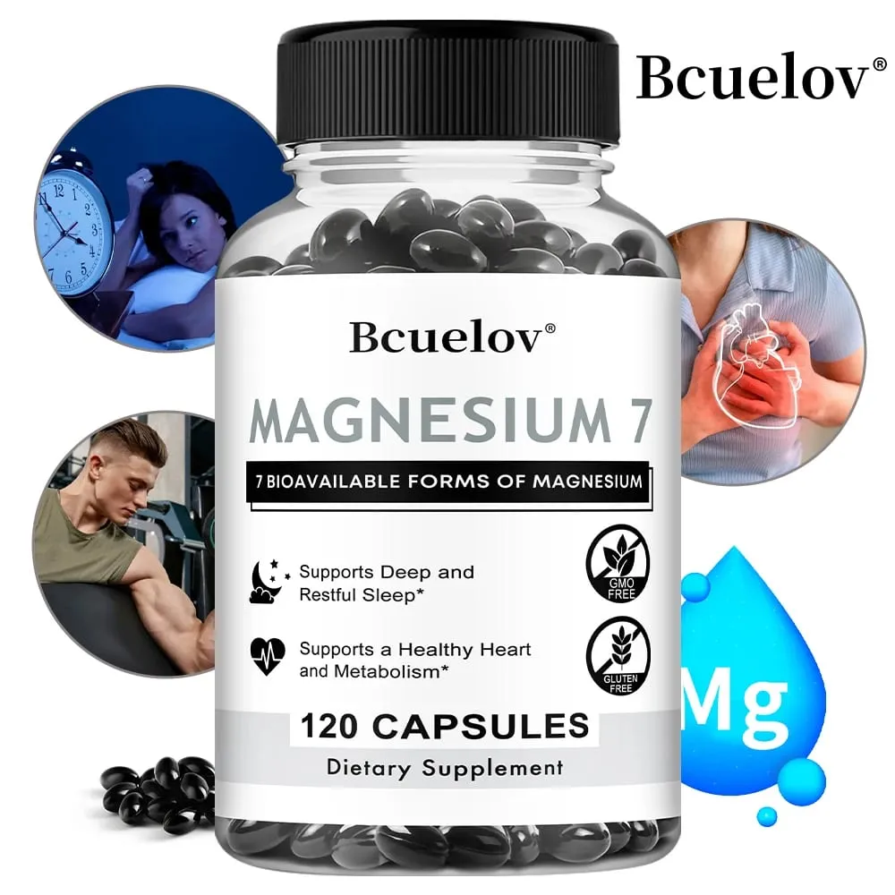 7 in 1 Magnesium Complex High Absorption Supports Energy Relaxation Promotes Healthy Sleep Helps Muscle Support Supplements — image 1