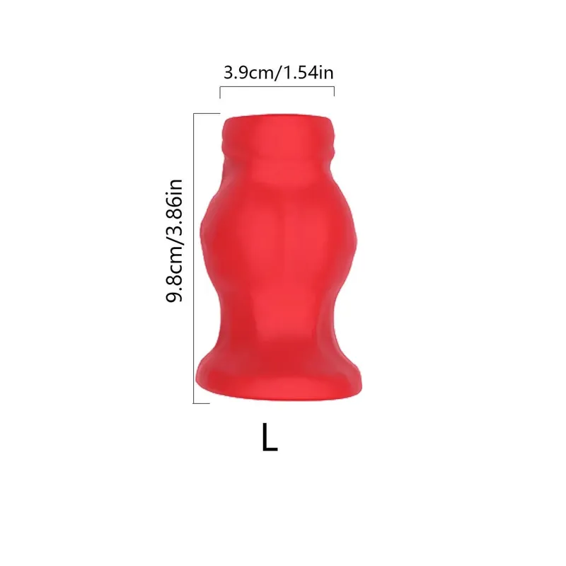 Silikon Lembut Palam Dubur Berongga Palam Punggung Terowong Pakai Harian Dilator Enema Dasar Berkobar Pelatih Dubur Alat Mainan Seks untuk Lelaki Wanita S/M/L — image 8