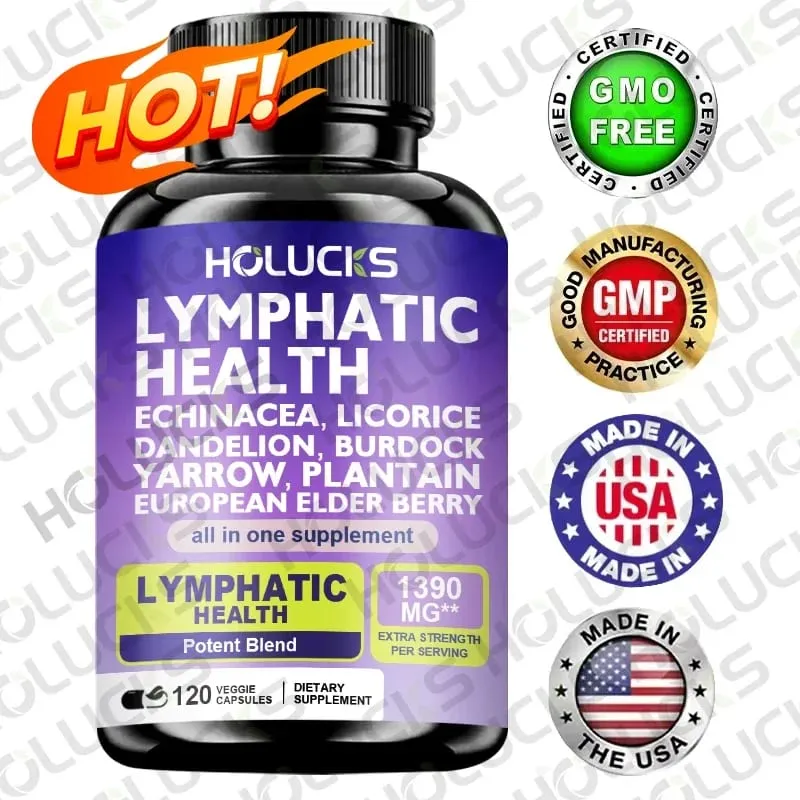 Buy 2 Get 2 Free! Pure Lymphatic Health Capsules Support Reduces Swelling Boosts Detox & Immune System Improves Circulation — image 2