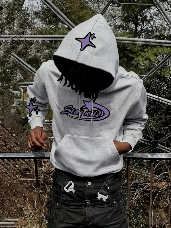 Y2K Star Graphic Hoodie Men Vintage Stay Wild Letter Hooded Sweatshirt streetwear hoodies men clothing promo — image 5