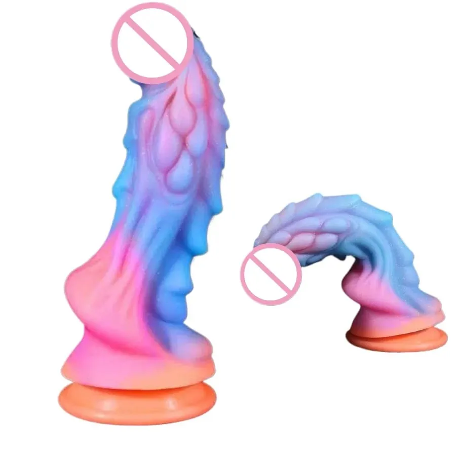 Vibrador de cavalo macio realista para mulheres silicone com forte ventosa jogar masturbador g ponto masturbação pau brinquedos sexuais adultos — image 1