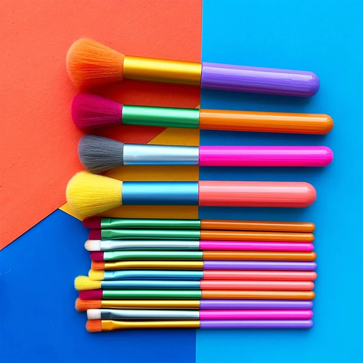 Makeup Brushes 15Pcs Colourful Makeup Brush Set Foundation Contour Blush Concealers Eye Shadow Blending Make Up Brush Kit — image 4