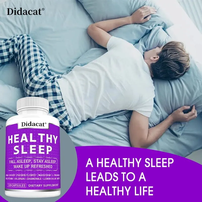 Valerian Capsules - with Magnesium Glycinate Chamomile Promate Sleep Quality Improve Mood Support Immune Health — image 6