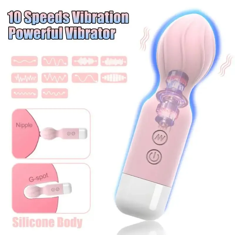 S-Powerful Magic-Wand AV Vibrator Pambabae Clitoris Stimulator G Spot Massager Produktong Pang-adulto Mga Laruan para sa Babae 18+ — image 2