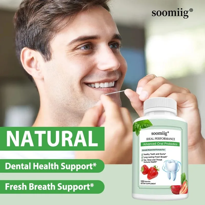 Advanced Oral Probiotics for Teeth Health & Fresh Breath - Chewable Probiotics for Oral Bad Breath 30/60/120 Capsules — image 3