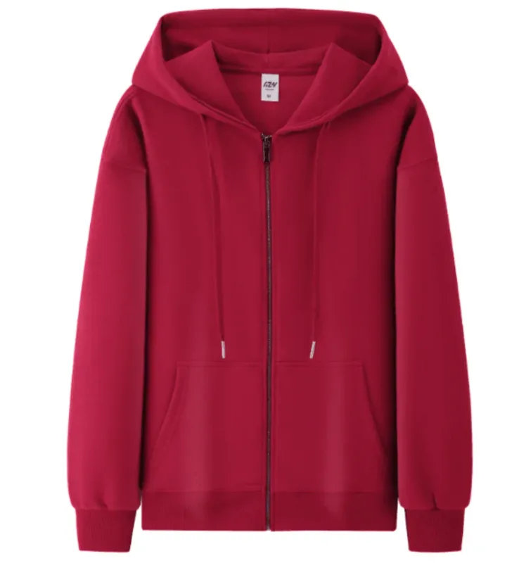Moletom com capuz da moda, moletom com capuz, jaqueta com zíper personalizada, cardigã, logotipo impresso, logotipo bordado, roupas de algodão puro masculino e feminino — image 23