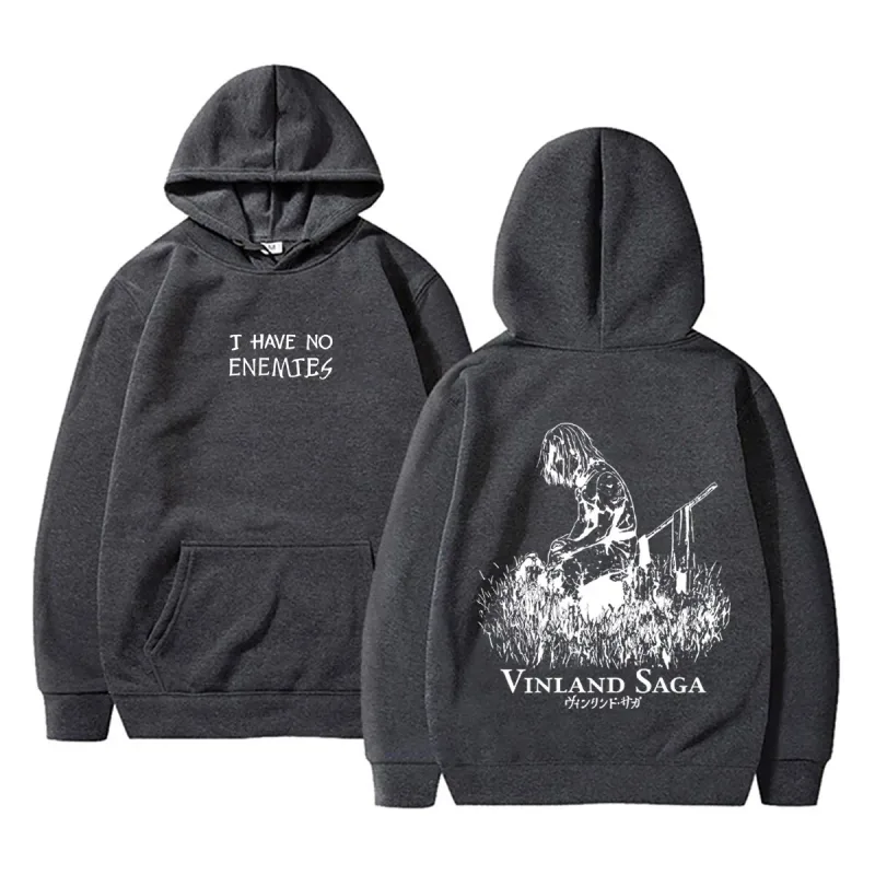 Anime Vinland Saga Thorfinn I Have No Enemies Graphic Hoodie Men's Women Manga Casual Oversized Hoodies Male Vintage Streetwear — image 5