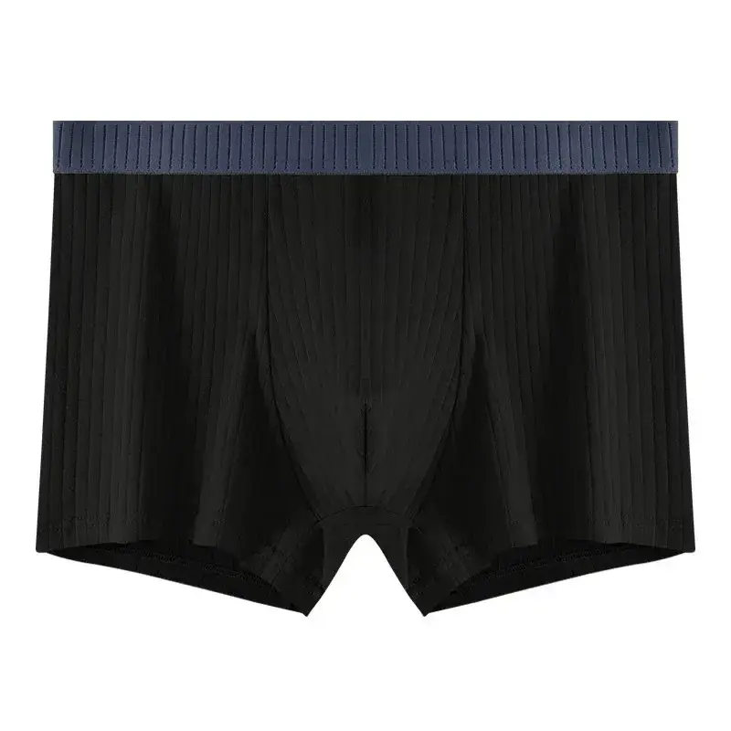 1/4 pçs roupa interior masculina de algodão puro quatro cantos shorts todo algodão antibacteriano virilha adolescente menino roupa interior ângulo plano