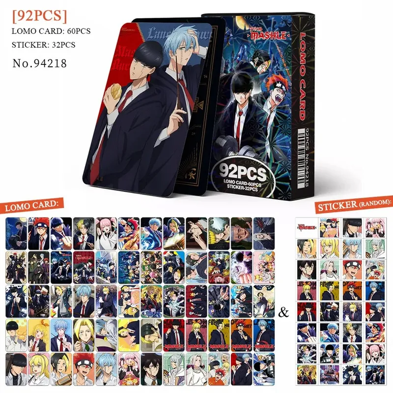 Tarjeta postal de Anime Attack on Titan Lomo, juguete Haikyuu boticario diarios Honkai Star Rail, tarjetas de colección con pegatinas de regalo — image 9