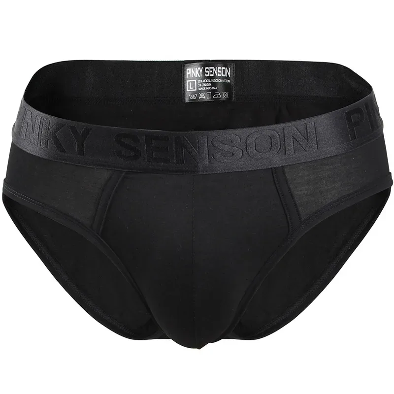 Marca Pinky Seaso, los más vendidos, pantalones triangulares sexis, ropa interior fina de Modal de Color sólido, calzoncillos de Modal ventilados de talla grande para hombres — image 28
