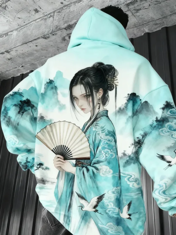 2026 quente anime menina volta padrão moletom casual manga longa com capuz pulôver impressão 3d topo moda oversized hoodies masculinos — image 6