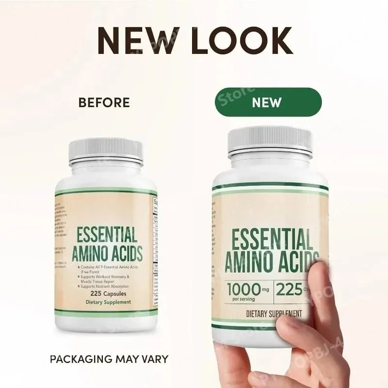 Essential Amino Acids 225 Capsules – All 9 Essential Aminos for Muscle Support & Nutrient Absorption — image 2