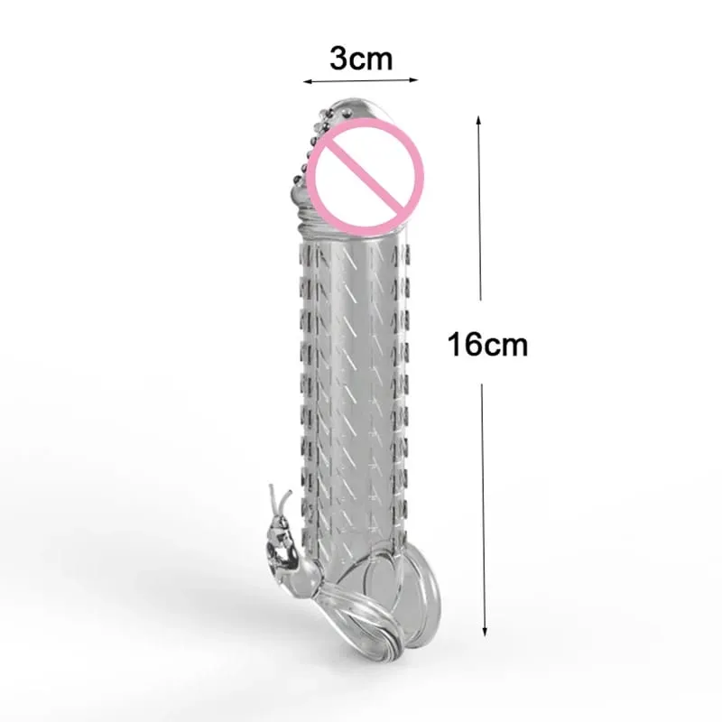 Realistisk Penisförlängning Cock Sleeve Återanvändbar Silikon Penisförstorare Fördröjning Kondomer För Män Dildo Enhancer Sexleksaker Erotisk butik — image 22