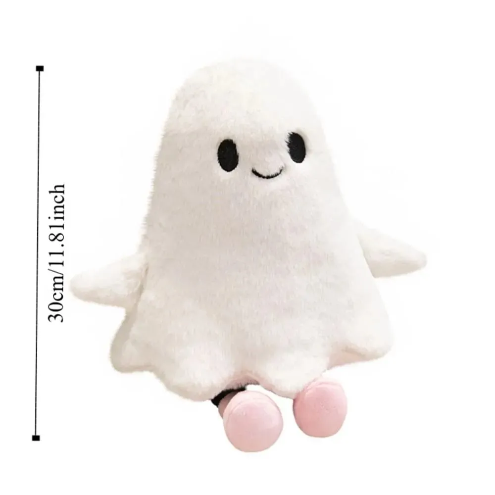 Simulation Little Ghost Interactive Handmade Cartoon Ghost Fluffy Collection Holloween Ghost Pillow Home Decor — image 5