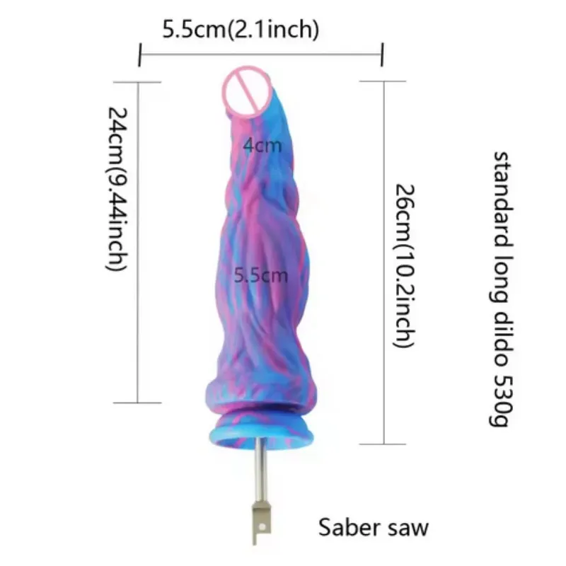 Sabre sticksåg fram- och återgående såg Stor silikondildos fram- och återgående såg 3XLR VAC-U-LOCK Adapter Tillbehör Sexmaskin