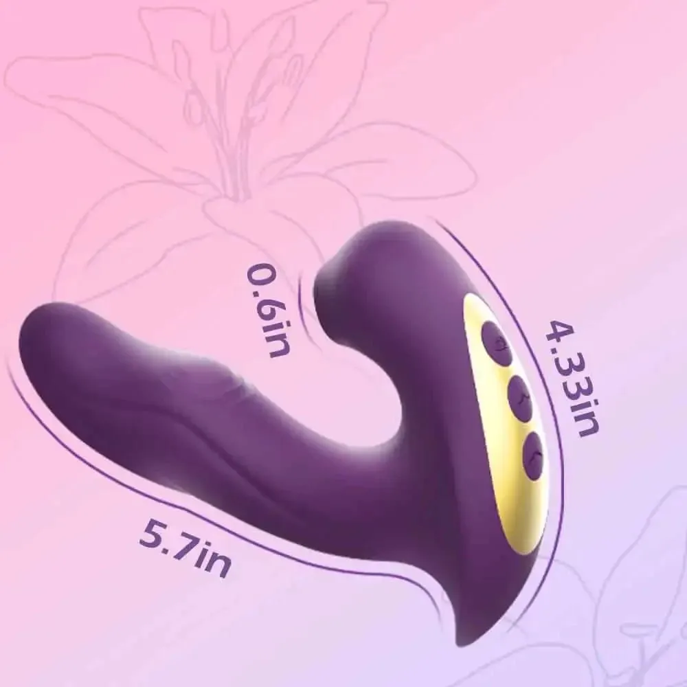3 in 1 Clitoral Sucking Vibrator For Women 15 Modes Tongue Licking Dildo and Clitoris Vacuum Stimulator Adult Sex Toys — image 6