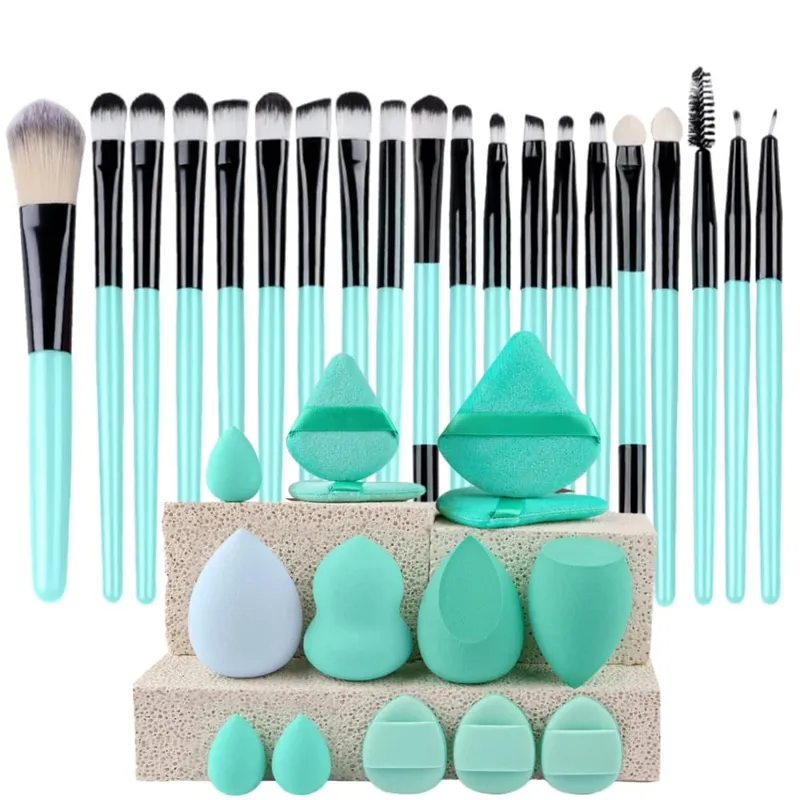 20pcs Makeup Brush Set Soft Fluffy Cosmetic Foundation Powder Eyeshadow Kabuki Blending Make Up Brush Beauty Tool Makeup Sponge — image 13