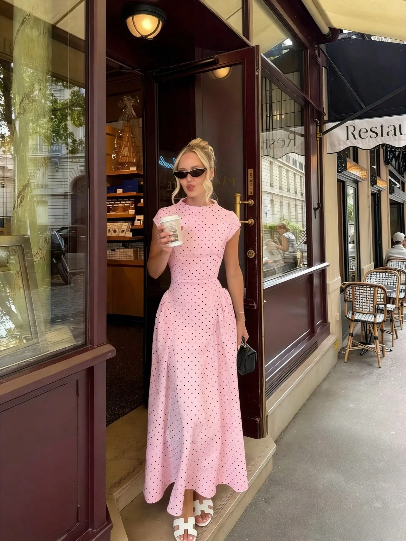 Women New Long Dresses Summer Elegant Upgraded Version Casual Polka Dots Party Dress Graceful Holiday Casual Slim Female Dresses — image 2