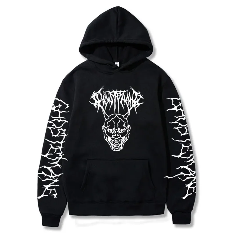Ghostemane Double Sided Print Hoodie Men's Fashion Hip Hop Metal Rock Hoodies Gothic Oversized Sweatshirt Tracksuit Streetwear — image 23