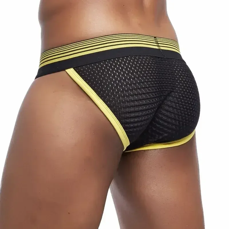 Cueca masculina sexy, cueca boxer de malha de nylon, roupa íntima masculina — image 13