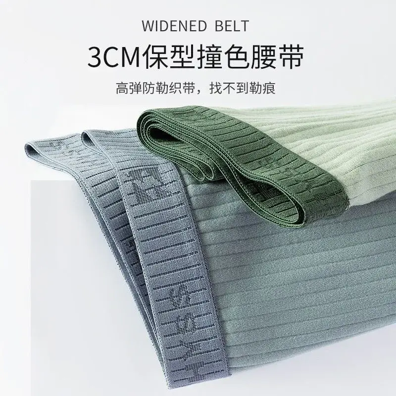 7 pçs/lote roupa interior de algodão masculino boxer shorts puro algodão respirável meados de cintura alta elasticidade sexy macio shorts masculinos L-4XL — image 8