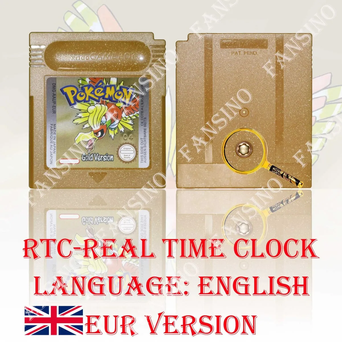 GB/GBC Real Time Clock Pokemon Crystal/Gold/Silver Version Video Game Cartridge with Battery USA/NOE/FRA/ESP/ITA Version — image 10