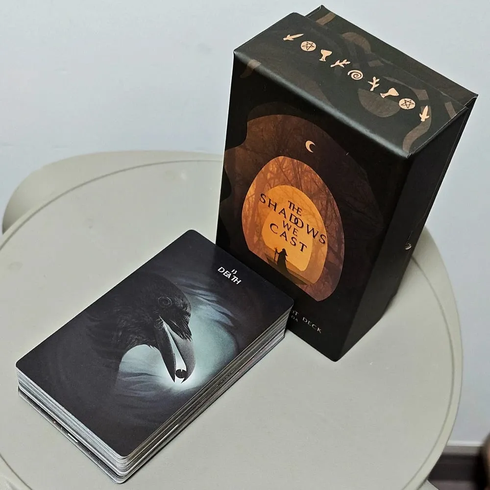 12*7cm in Rigid Box - The Shadows We Cast Star Seeker Tarot Deck Atmospheric & Mystical 79-Card Set for Intuitive Readings