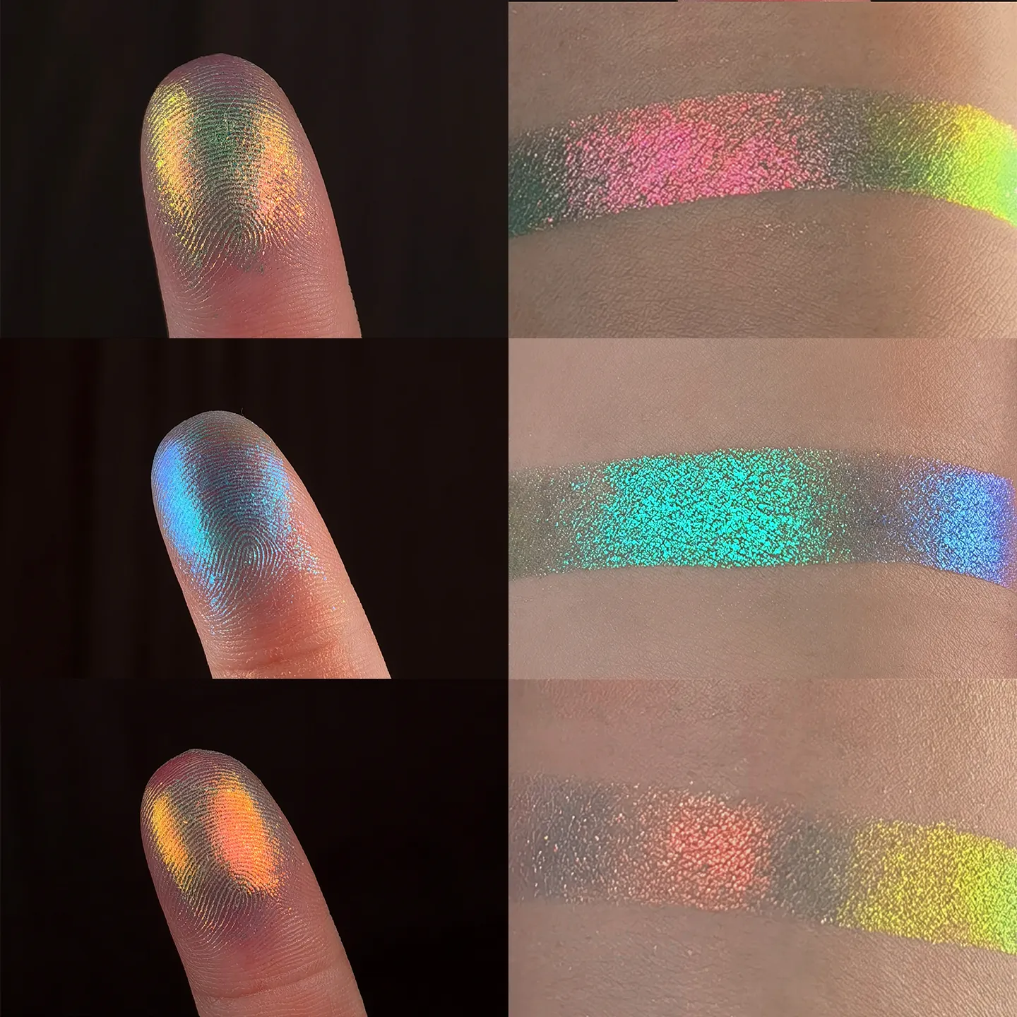 Eyeshadow Palette Chameleon Glitter Metallic Shimmer Glitter Eye Shadow Gradient Colors Fine Flash Eye Makeup — image 7