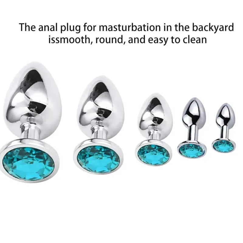 Metal suave anal plug aço inoxidável base de jóias suave butt plug massageador de próstata vibradores ânus estimulador brinquedos sexuais adultos — image 5