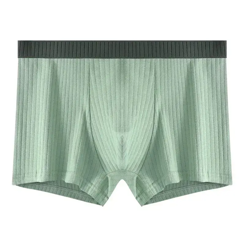 1/4 pçs roupa interior masculina de algodão puro quatro cantos shorts todo algodão antibacteriano virilha adolescente menino roupa interior ângulo plano