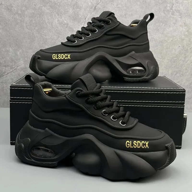 Designer Style Men Shoes Autumn Fashion Comfortable Men's Thick Platform Sneakers Casual Shoes Sports Trainers Tenis