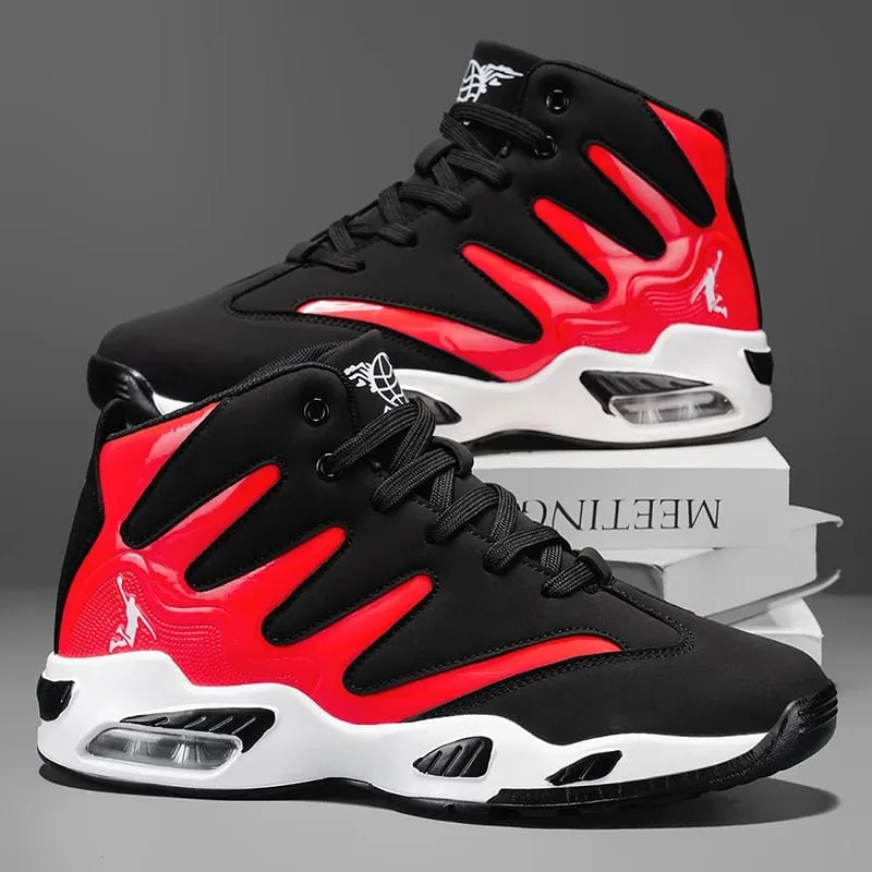 Men's High-Top Basketball Shoes Heavy-Duty and Stable Lace-Up Training Sneakers Unisex Suitable for Running Sports Basketball Walking. Ideal Gift for Men Lightweight Comfortable Lace-Up Closure Men's Basketball Shoes High-Quality Men's Sh — image 3