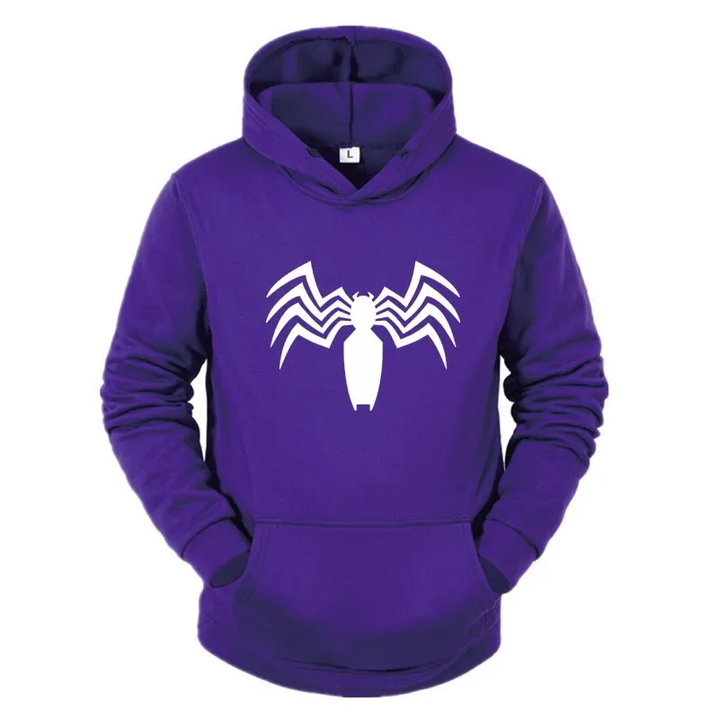 2026 Autumn and Winter New Men's Hoodie Street Fashion Spider Print Sportswear Women's fleece Casual Fun Wear — image 16
