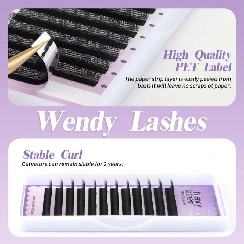 Wendy Lashes YY kształt przedłużanie rzęs automatyczne kwitnienie w kształcie litery W Bloom 3D 4D 5D 6D 8D gotowe materiały czarne rzęsy Cilios 5D — image 5