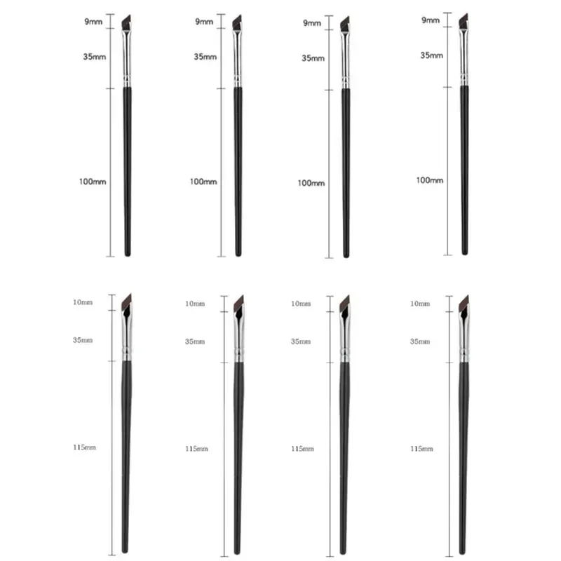 1-16pcs Upgrade Blade Eyeliner Brush Ultra Thin Fine Angle Flat Eyebrow Brush Liner Brow Place Makeup Brush Precise Detail Brush — image 24