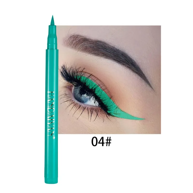 Quick-dry Matte White Eyeliner Pencil Makeup Long Lasting Smooth Liquid Eye Liner Waterproof Anti-Smudge Eyeliner Pen Cosmetics