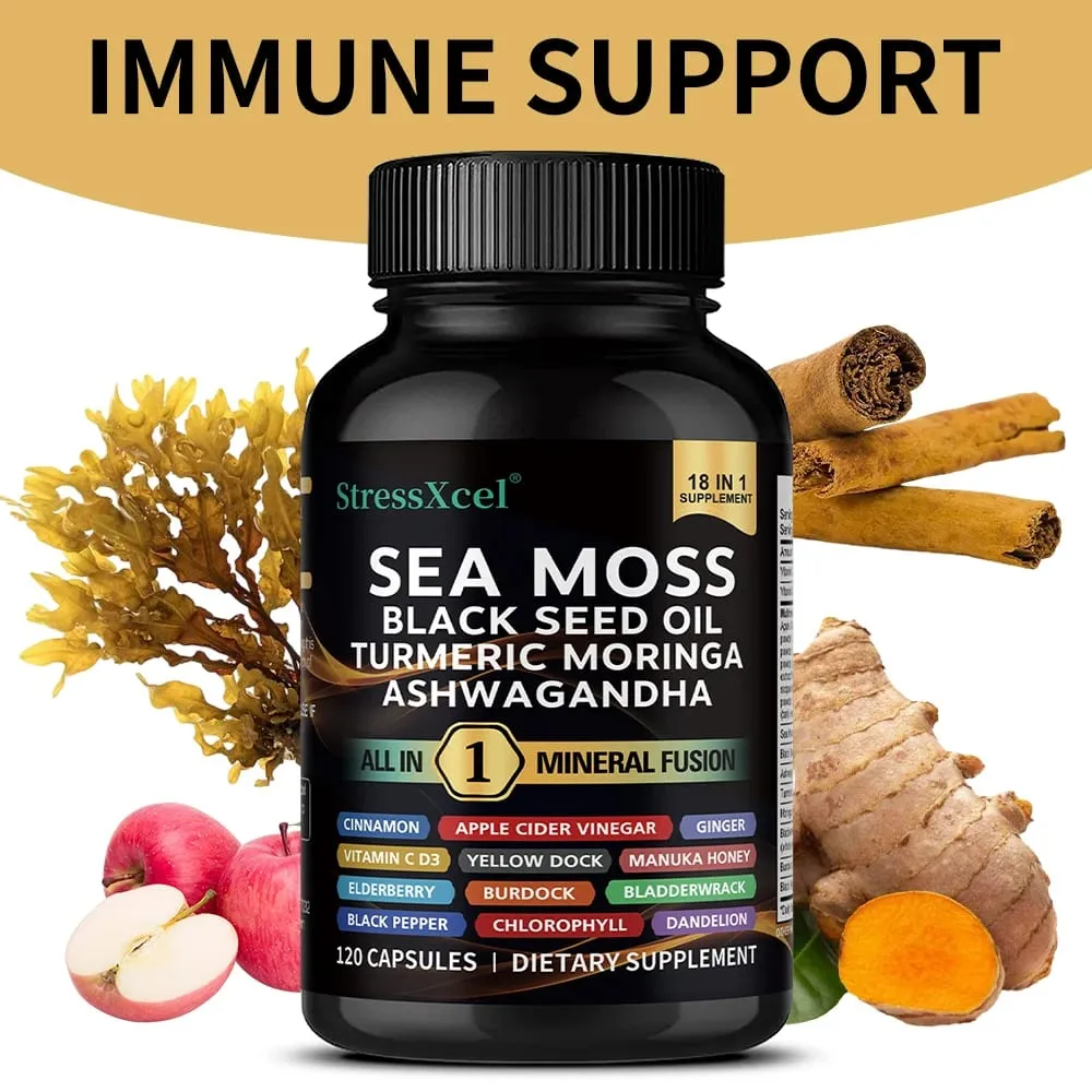 Sea Moss Supplement - Supports Thyroid Health Antioxidant Anti-aging Improve Immunity Detox Beauty Health — image 2