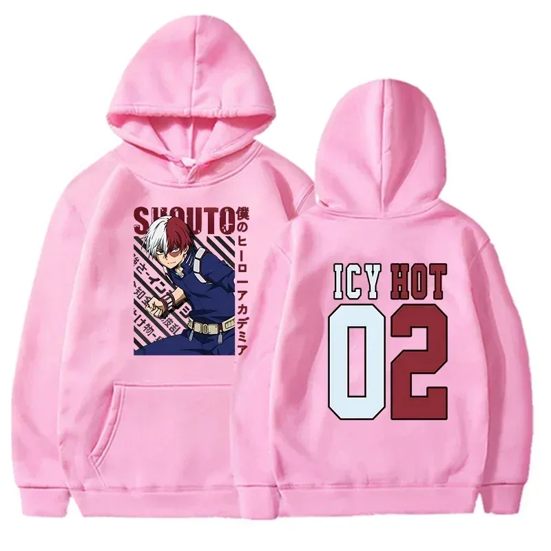 New Todoroki Shoto Print Anime Hoodie Fashion Women Men Casual Tops Autumn And Winter Sweatshirts Long Sleeve Harajuku Pullover — image 5