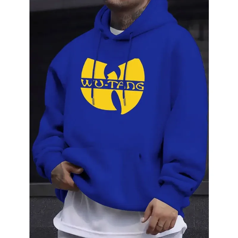 Hip hop années 90 wu clan t-tangs moletom com capuz masculino feminino casual outono inverno vintage moletom de lã manga comprida com capuz — image 5