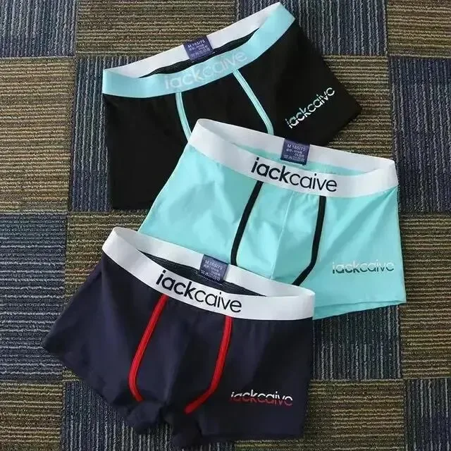 3 pçs calcinha masculina de algodão boxers masculino respirável homem boxer impresso cuecas confortáveis shorts masculinos roupa interior M-3XL — image 36