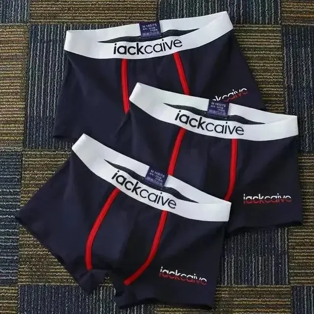 3 pçs calcinha masculina de algodão boxers masculino respirável homem boxer impresso cuecas confortáveis shorts masculinos roupa interior M-3XL — image 26