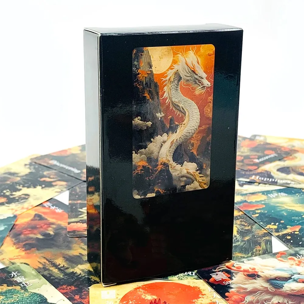 New Oracle Dragon Deck A 64 Divination Cards With Traditional Hexagrams & Mystical Animal Art Spiritual Guidance & Collectors — image 1