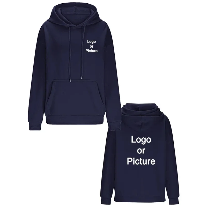 Gör-det-själv-design Oversize-huvtröjor Dammode Skräddarsytt tryckt lös långärmad axel Drop Cuff Sweathsirts Pullovers Sudadera — image 14