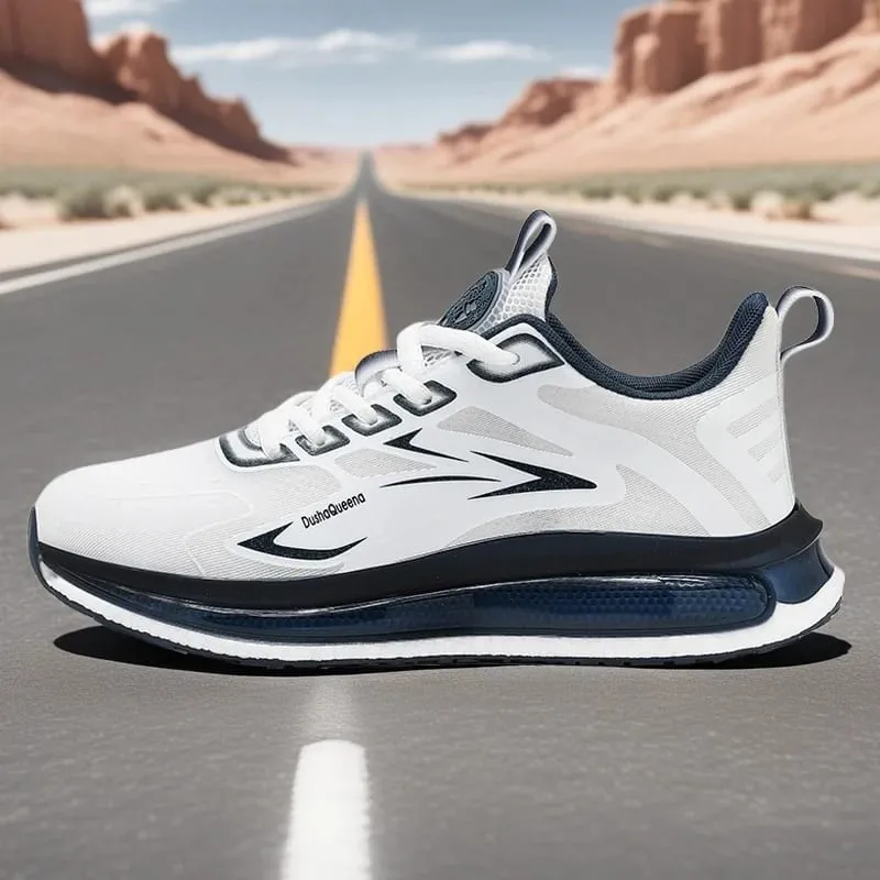 Outdoor Sneakers Couple Breathable Anti Slip Cushioning Road Running Shoes Men Jogging Sport Shoes Lightweight Mens Casual Shoes — image 9