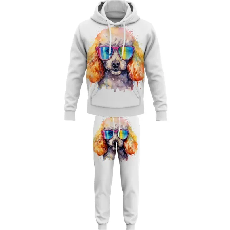 Fashion Animals Dog 3D Printed Autumn Hoodie Suit Men Sweatshirts Sweatpants Casual Two Piece Tracksuit Set Men's Clothing — image 11