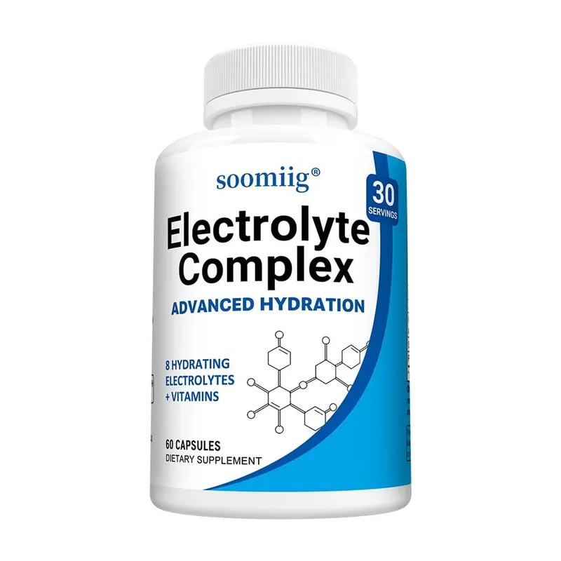 Electrolyte Salts Capsules with B6 B12 Magnesium Potassium & Zinc Fast Hydration Reduces Muscle Cramps Supports Recovery — image 8